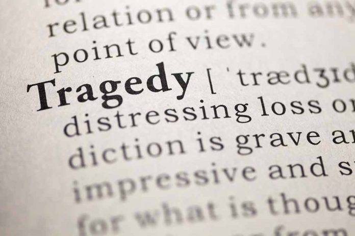 Dictionary page showing the word tragedy definition