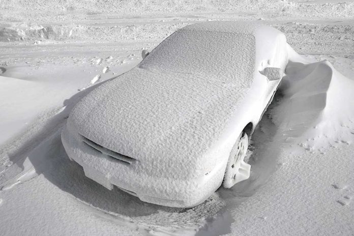 Winter, Snow, Car