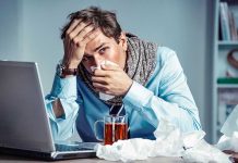 Man not feeling well