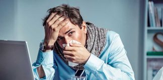 Man not feeling well