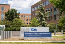 FDA building exterior with tree and blue sky