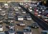 Heavy traffic on a multi lane higyway