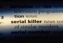 Dictionary definition of serial killer highlighted