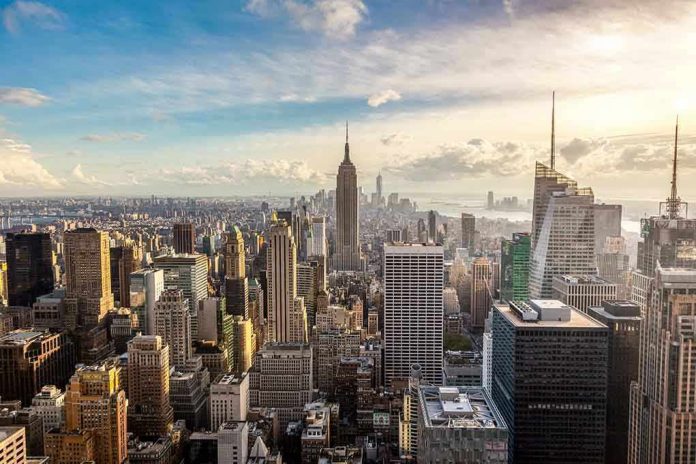 170076830 New York City skyline with Empire State Building.