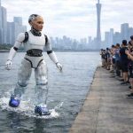 China’s Robot Blitz Stuns CES China's New Shape Shifting AI Robot Walks on Water, Flies