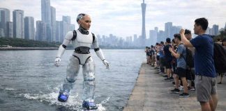 China's New Shape Shifting AI Robot Walks on Water, Flies