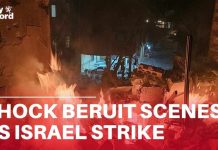 Hezbollah Rocket Barrage Ignites Israel Air War Israel launches strikes on Beirut after Hezbollah fires