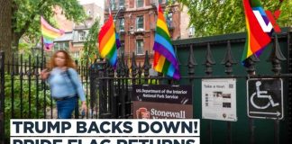 Activists Clash with Trump Over Monument Flag