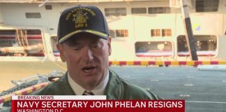 NO WARNING: Navy Chief Ousted