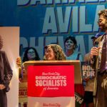 HASAN PIKER introduces CLAIRE VALDEZ and DARIALIZA AVILA CHEVALIER at the NYC-DSA SLATE RALLY