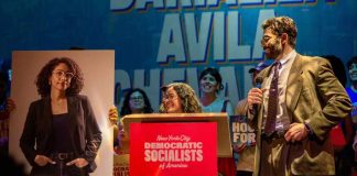 HASAN PIKER introduces CLAIRE VALDEZ and DARIALIZA AVILA CHEVALIER at the NYC-DSA SLATE RALLY