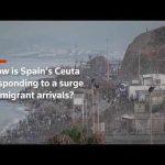 How is Spain’s Ceuta responding to a surge in migrant arrivals?
