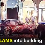BMW crashes into Brooklyn building after 2-car collision, injuring 3