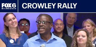David Crowley campaign rally in Milwaukee
