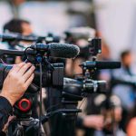 Assassination Plot Against Donald Trump PREVENTED Video cameras on tripods at a media event