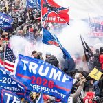 MAGA PAC Drops $10M to Save Senate Candidate Crowd with flags and smoke; Dontrelle Inman, Eugene Sims, and Walter Jones among participants