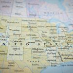 Trump Teases ‘New America’ For THIS State Map of the United States with state borders and city labels